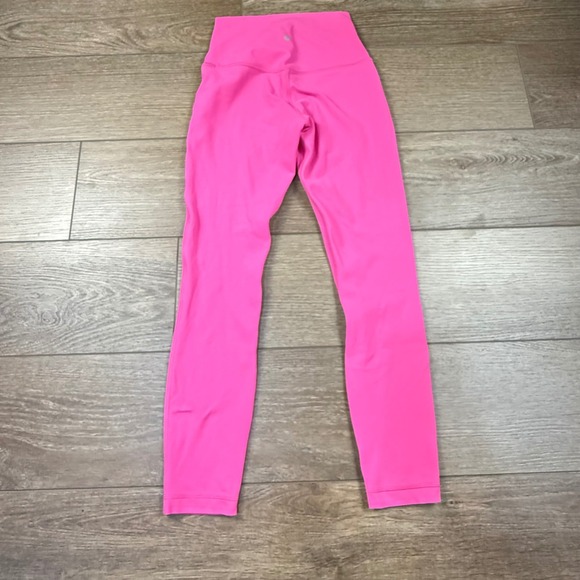 Lululemon Align High Rise Leggings 25" Sonic Pink Athletic Athleisure Size 4 - Picture 2 of 9